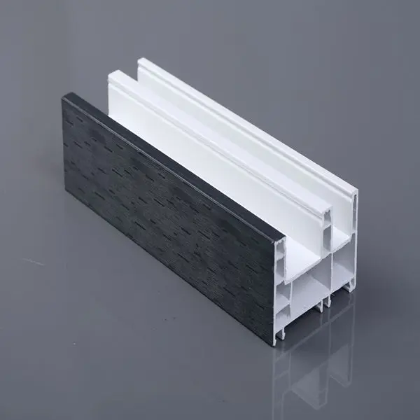 אסא פלדת ציפוי צבע פרופיל שחול PVC פלסטיק upvc חלונות דלתות אותה איכות כמו Kinbon UPVC פרופילים