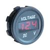 Black Plastic voltmeter range 5V-48V LED motorcycles voltmeter