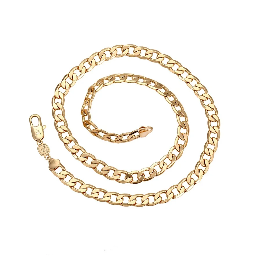 

43586 xuping jewelry simple 18K gold plated big chains men necklace, mens fashion jewellery