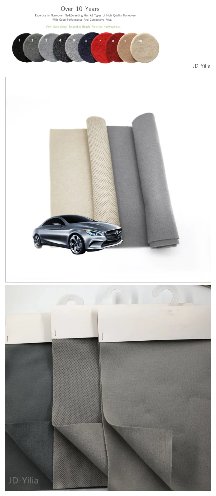 Fast Production Low Price Thin Car Ceiling Fabric /car Roof Cover