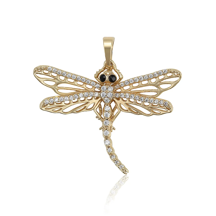 

35052 Xuping fashion 14k gold color plated copper alloy jewelry dragonfly shaped pendant