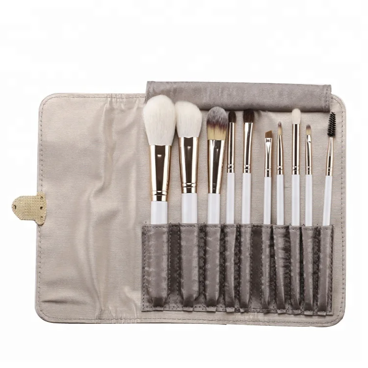 

glitter eyebrow brush cosmetic makeup brush kit, White