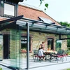 frameless sliding balcony glazing as glass curtain windows export to Thailand for Veranda