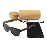 

China wooden sunglasses Cat.3 UV400 polarized wooden sunglasses custom logo 2019