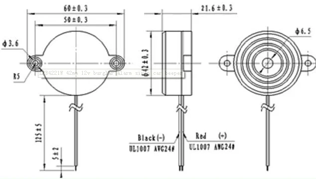9v Timer Buzzer Alarm 42 * 21.6mm Piezo Buzzer With Remote Control ...