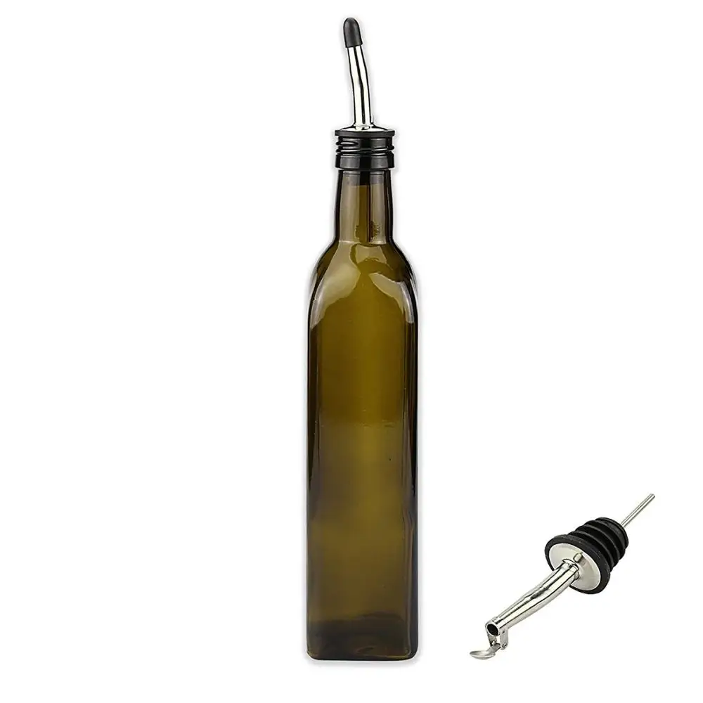 ZMREN Bouteille d'Huile en Verre, 500ml Bouteille Huile avec ZMREN Bouteille d'Huile en Verre, 500ml Bouteille Huile avec
