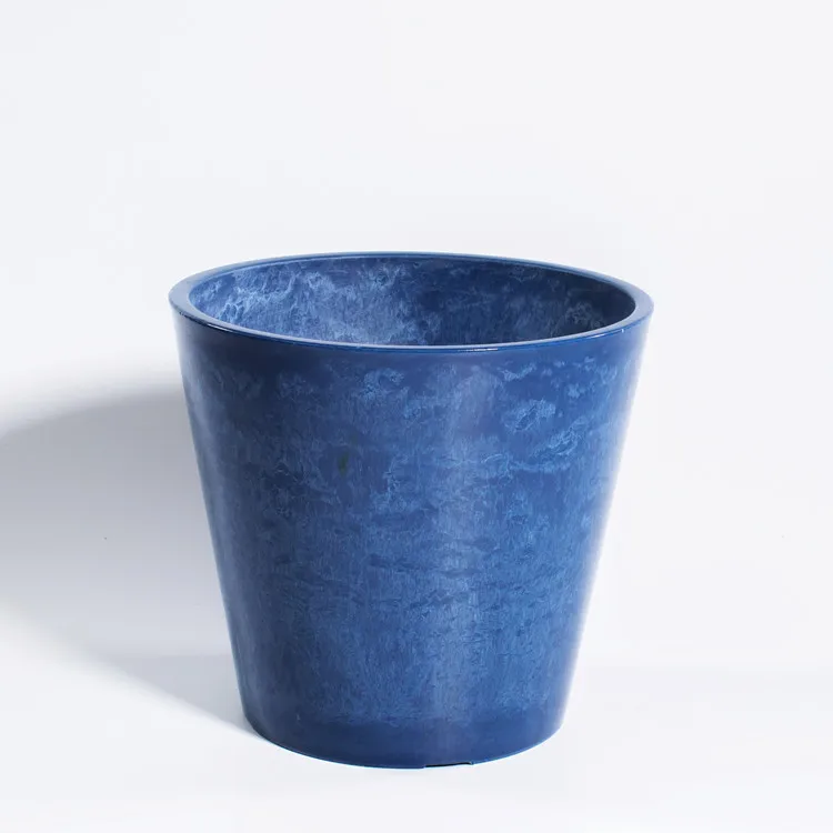 Ayt12031 Dark Blue Decorative Plastic Flower Pot For Home Buy Flower