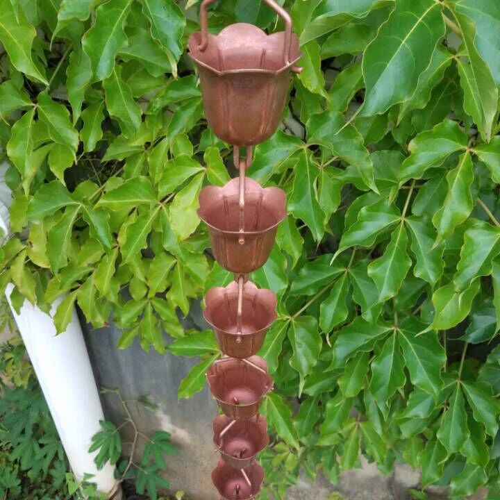 

The villas copper chain / garden stick rain chain / temple farm ornament hammered copper rain chain, New penny