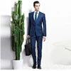 Tailor Made Korean Style Pinstripe Peaked Lapel Suits For Men