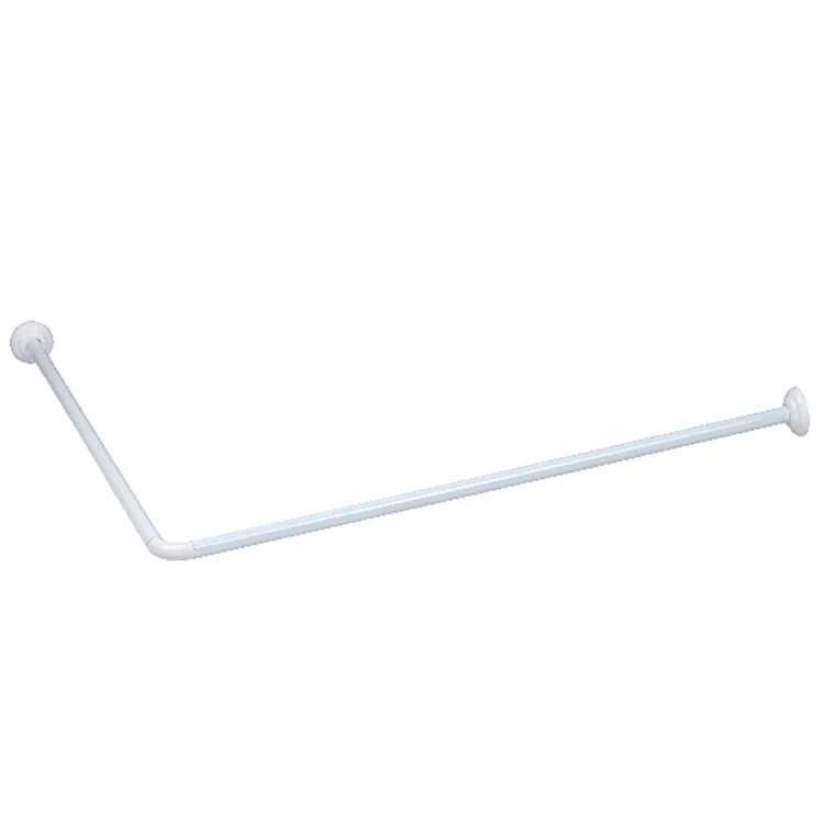 high quality L shape custom corner curved shower curtain rail rod