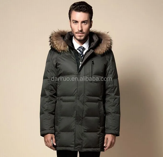 white goose down coat