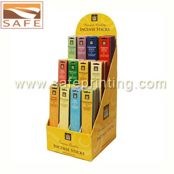 Counter Paper Display Cardboard Countertop Display For Incense