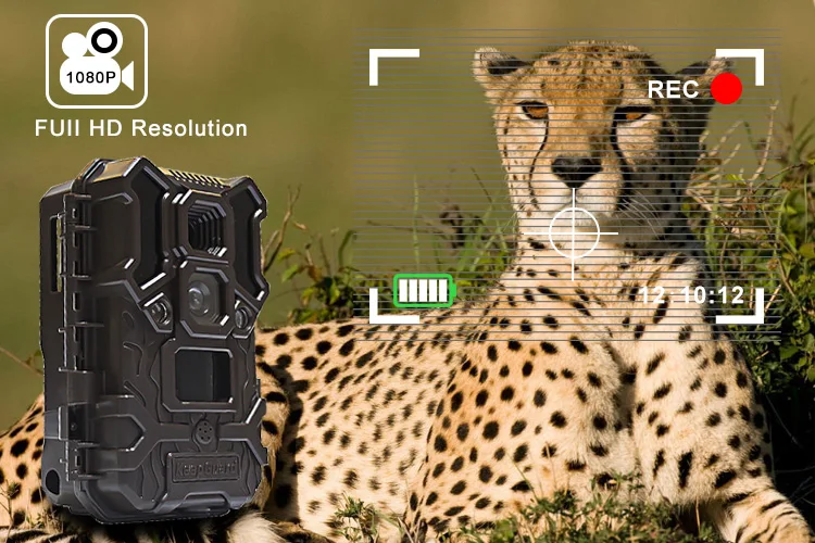 Dual Lens 2.4Inch 30MP 1080P 0.25s Trigger 30m IR Hunting Trail Camera