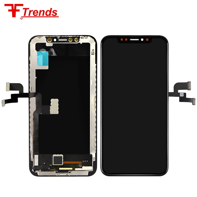 

Mobile phone LCDs for iphone x lcd panel screen replacement, Black