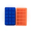 Silicone square ice cube molds for whiskey ice and cocktails, bpa free silicone ice trays