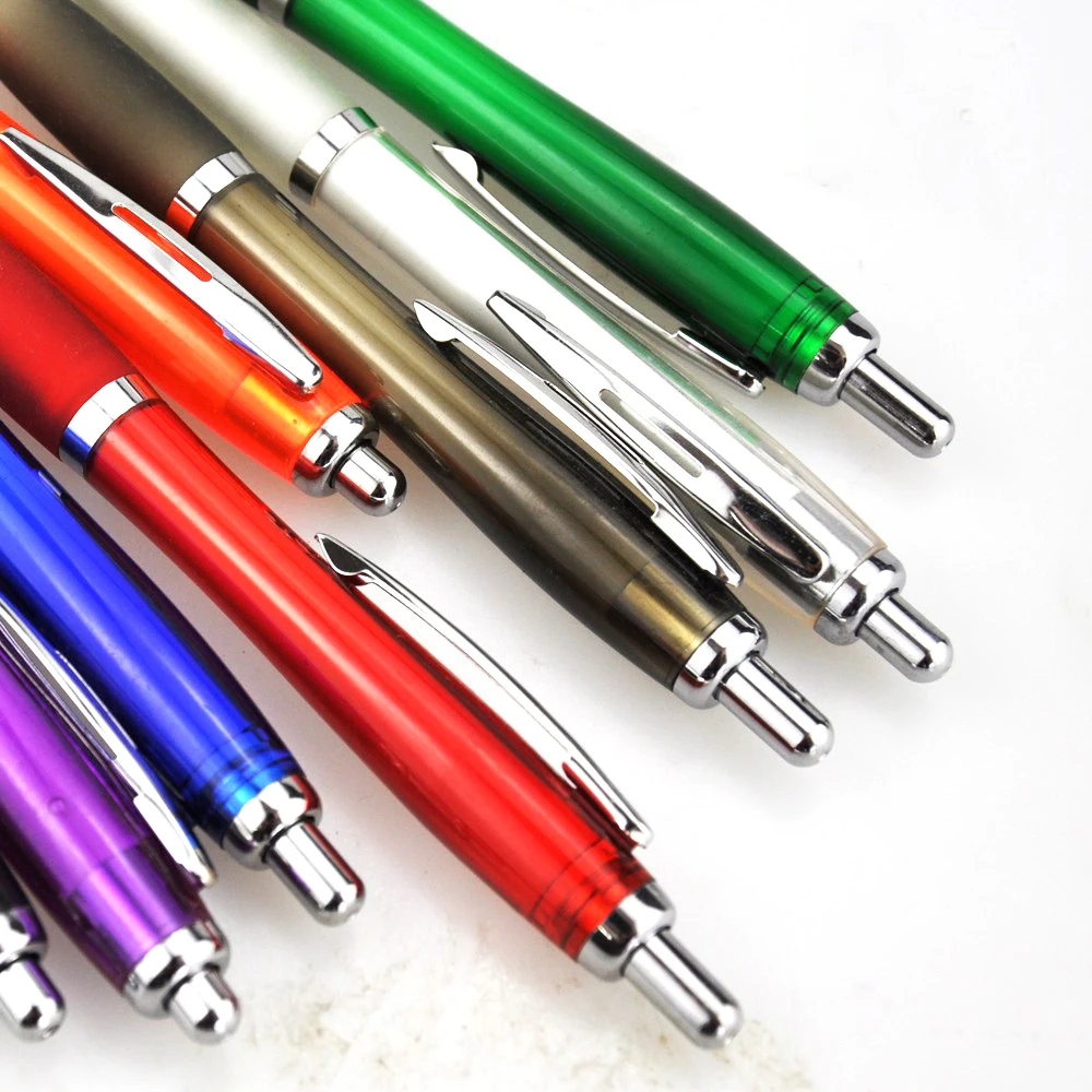 
2017 advertising logo customized plastic ballpen 