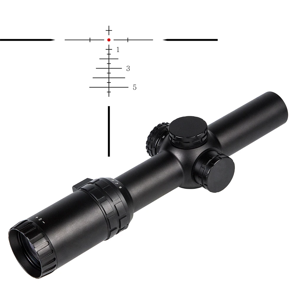 

telescope outdoor hunting 1-8x24 rifle scope for ar15 military gun with tactical reticle