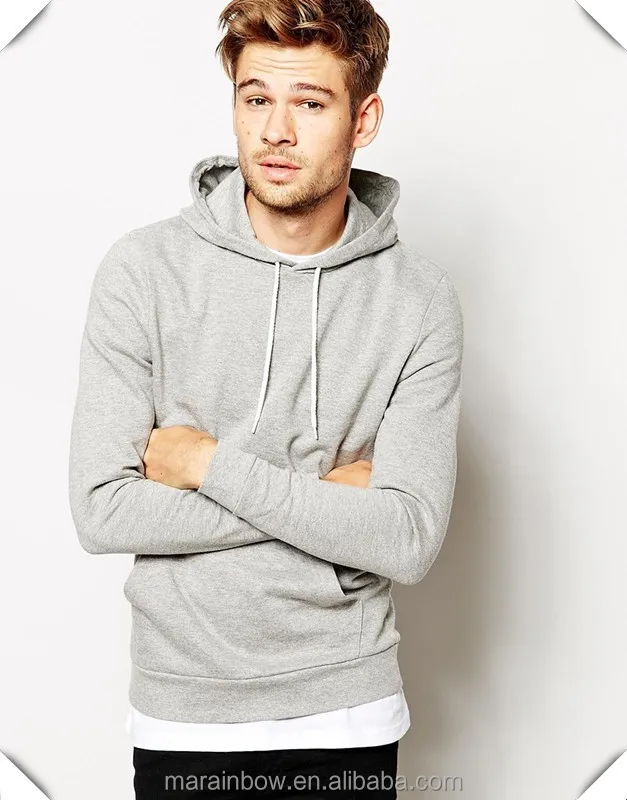 plain grey pullover hoodie