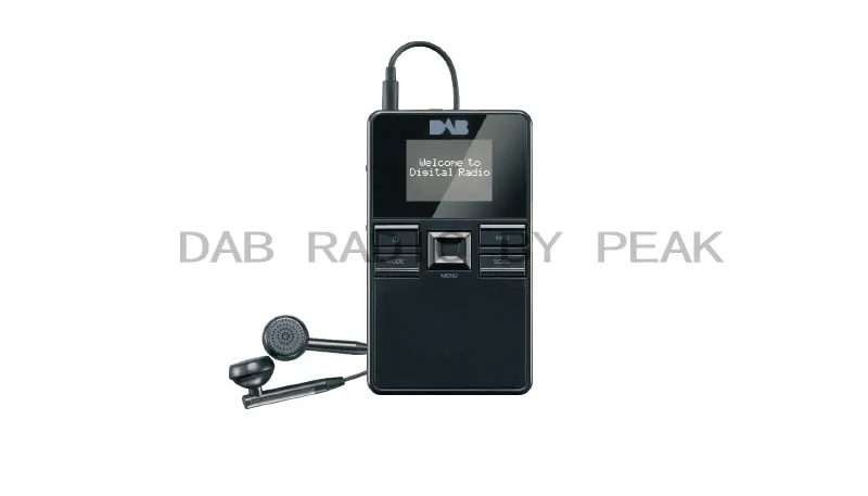 GPO Portable DAB//DAB+//FM Radio Mini Personal Digital Handheld Radio with Rechargeable Battery//Earphones Included