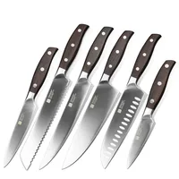 

6 pcs high quality German 1.4116 stainless steel kitchen knife set