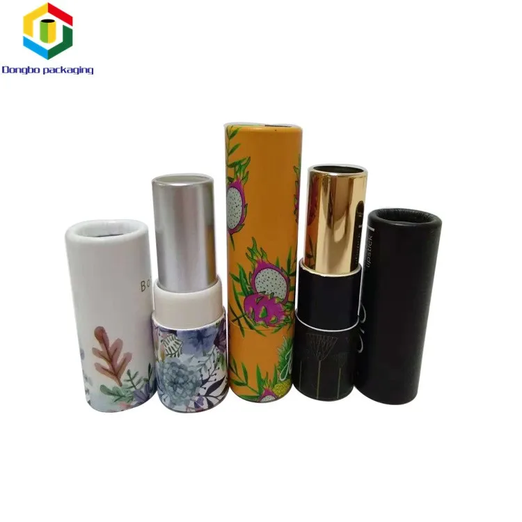 Eco Friendly Twisted Up Lipstick Container Paper Cardboard Tube For