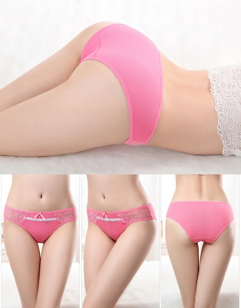 Yun Meng Ni Underwear Soft Cotton Brief Intimate Women Sexy Panties