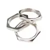 304 Stainless Steel Hex Pipe Nuts M18 Fastener for Threaded Pipe
