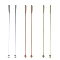 

Low MOQ Small Paddles Stainless steel Stir Drink Coffee Stirrer for Beverage