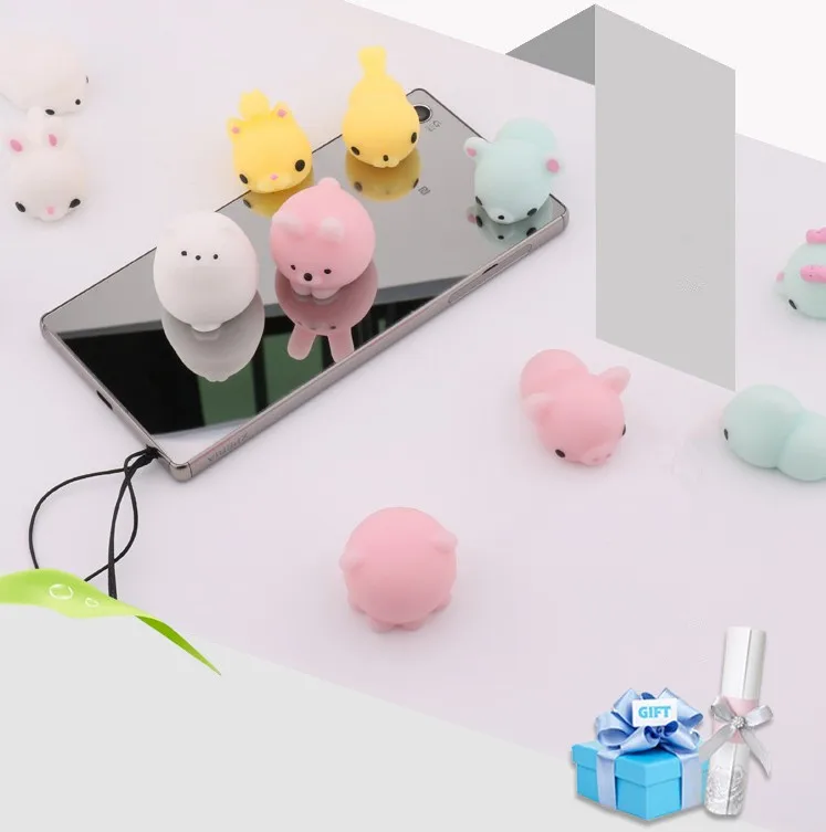 New Design Mini Animal Squishy Toy 3D Kawaii Animals Eco-friendly Soft Mochi Squeeze Squishy Cat Toys