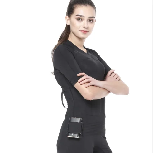 

visionbody wireless EMS suit with 20 pulse patches, Black