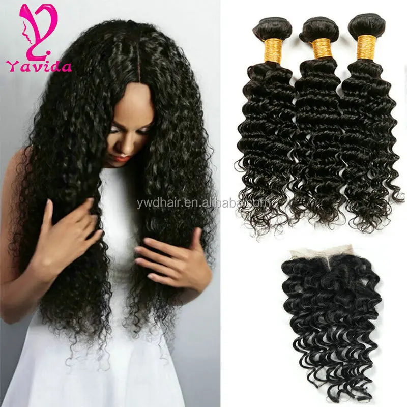 

Have good available natural raw virgin hair extensions Peruvian hair deep wave 4 bundles, N/a