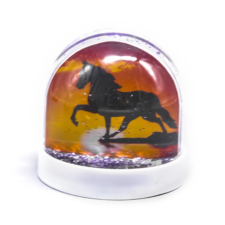 

Plastic snow globe/plastic water globe/plastic snowball with photo insert