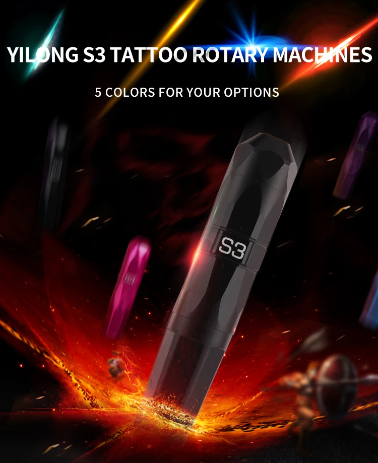 YIilong Wholesale Newest Design Tattoo rotary machine Low Noisy Tattoo Pen