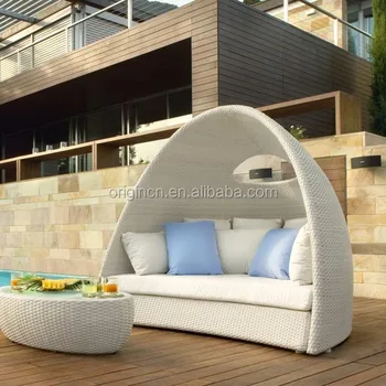 Modern Round Rattan Outdoor Garden Half Sofa Set New Model Round Rattan Outdoor Garden Half