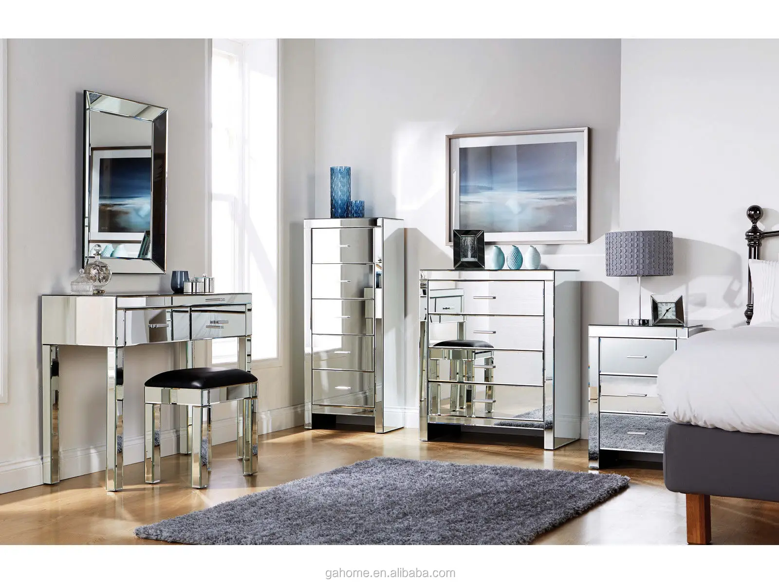 glass bedroom furniture sale