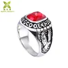 China class stainless steel rings personalized college high school graduation