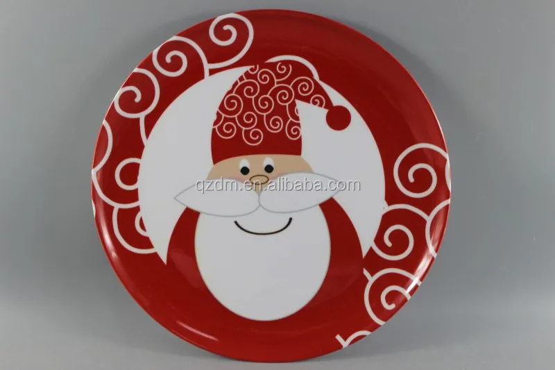 Melamine X'mas plate Christmas Dishes