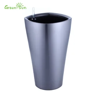Image of GreenSun Hot sale self watering planter pot sub-irrigation system garden decoration