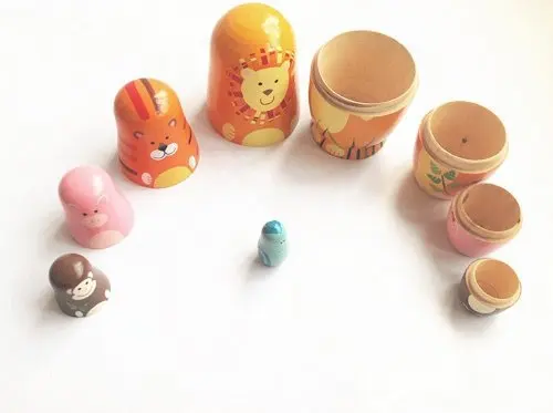 Wooden crafts custom nesting doll toys