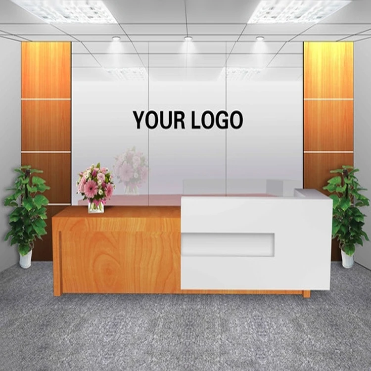 Customized Office Furniture Front Desk Design For Company