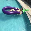 hot sale inflatable eggplant aubergine brinjaul float/OEM square water floating row