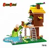 BanBao 7515 Hot Sale Snoopy IP Peanuts Figure Tree House with Slide DIY Plastic Bricks Building Blocks Toys Education Set