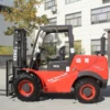 Strong 3Ton 4x4 Rough Terrain all terrain Forklift Works at building site/oil field/mining engineering