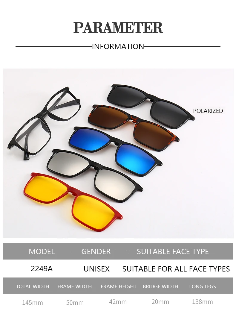 Polarized Clip on Sunglasses Men Women Photochromic Car Driver Goggles  Night Vision Glasses Anti Glare Vintage Square Glasses - AliExpress