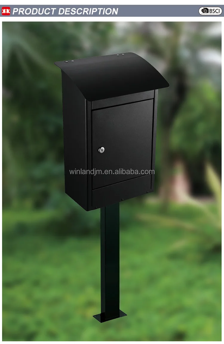 Free Standing Outdoor Steel Mailbox Letter Box Post Box For Sale Buy