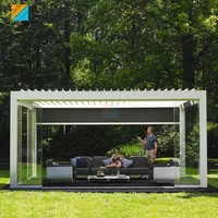 

8x8 all weather Electric roof gazebo