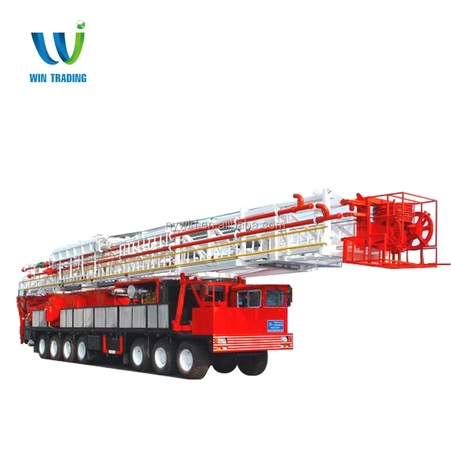 
RG API Standard Oil Field Oil and Gas Well Bore Hole Truck Mounted Mobile 1000hp ZJ40 Drilling and Workover Rig 