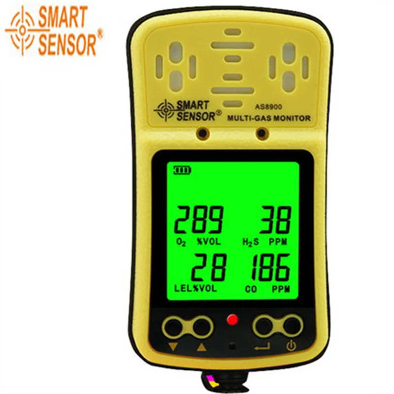 

Hydrogen sulfide oxygen Carbon monoxide flammable gas test detection