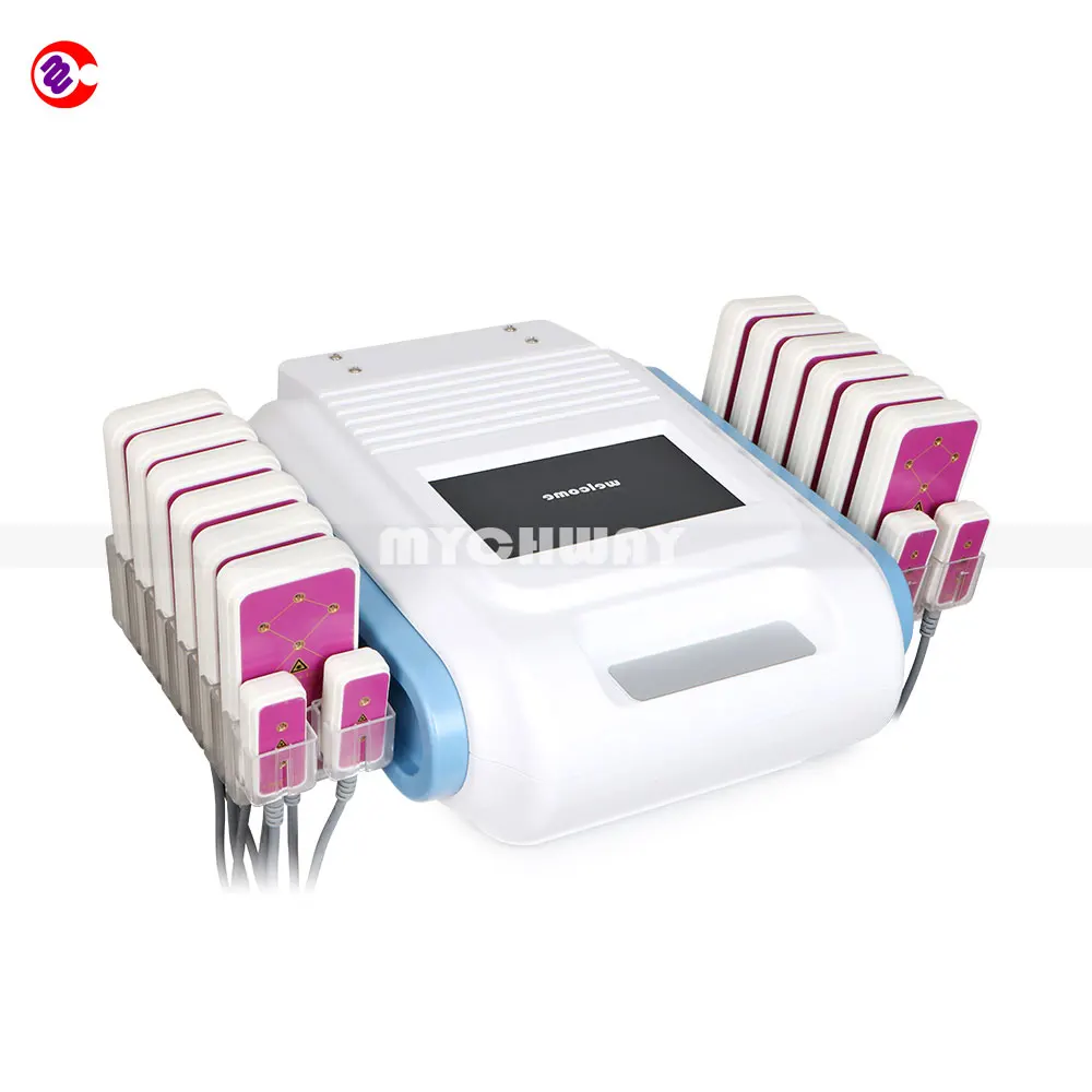 

My-16101B 12 Big Paddles+4 Small Paddles 5Mw X 128 Diode Led Lipo Laser Body Slimming Machine Fat Burning Device, N/a