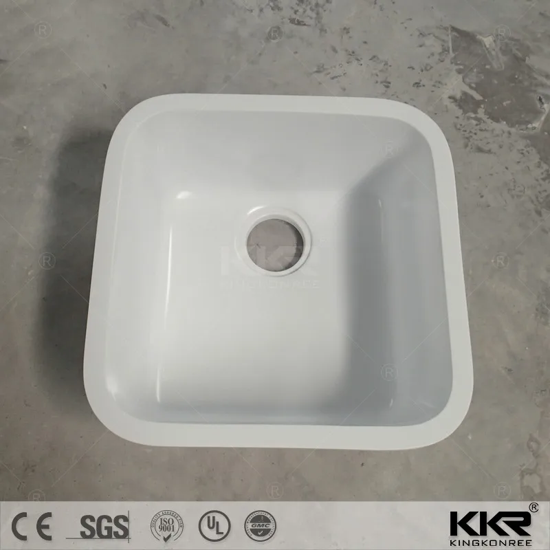 Sanitary ware coraining solid surface double sink artificial marble colorful kitchen basin